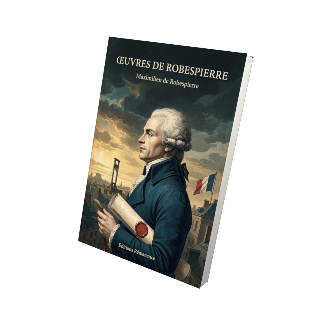 Livre Œuvres de Robespierre par Maximilien de Robespierre - Vue 3D - Editions Remanence
