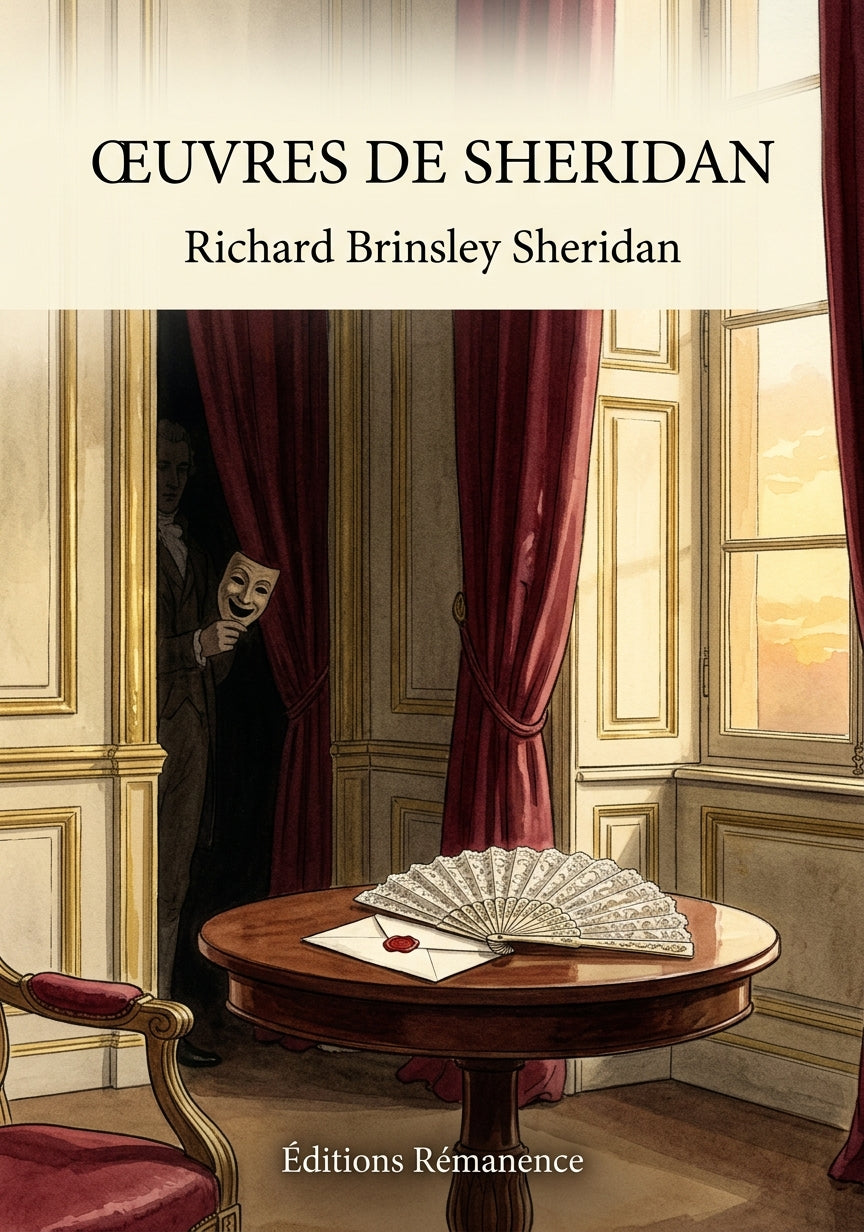 Livre Œuvres de Sheridan par Richard Brinsley Sheridan - Couverture - Editions Remanence