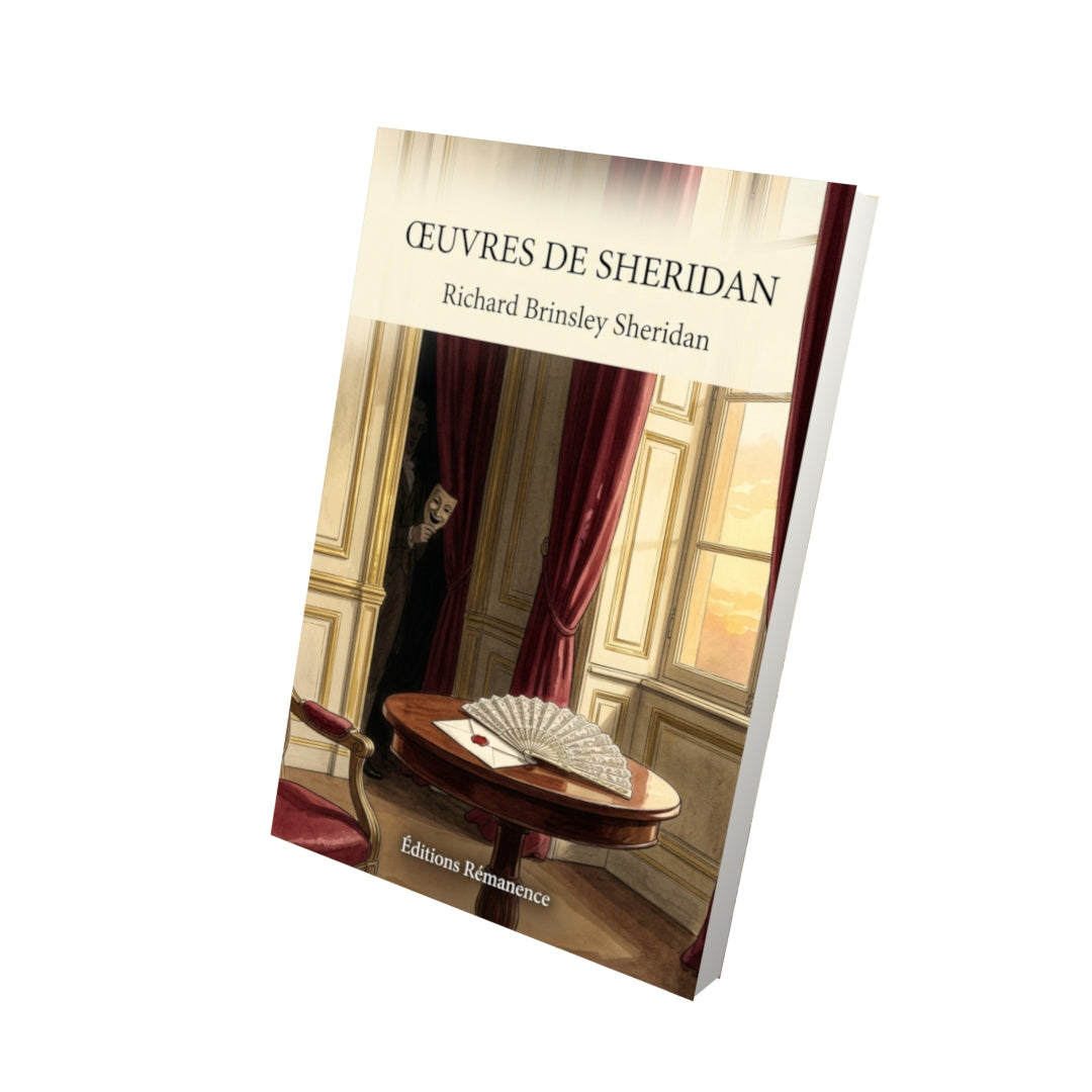Livre Œuvres de Sheridan par Richard Brinsley Sheridan - Vue 3D - Editions Remanence