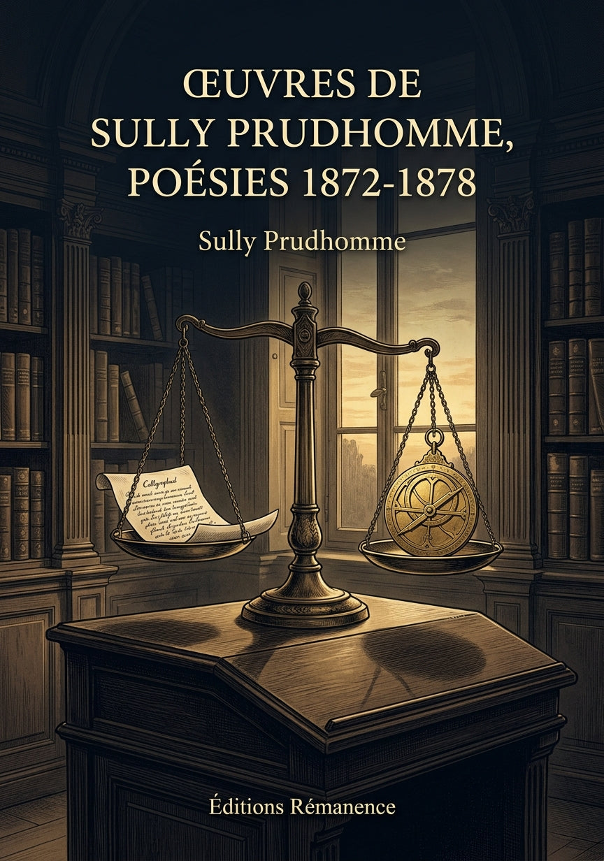 Livre Œuvres de Sully Prudhomme, poésies 1872-1878 par Sully Prudhomme - Couverture - Editions Remanence