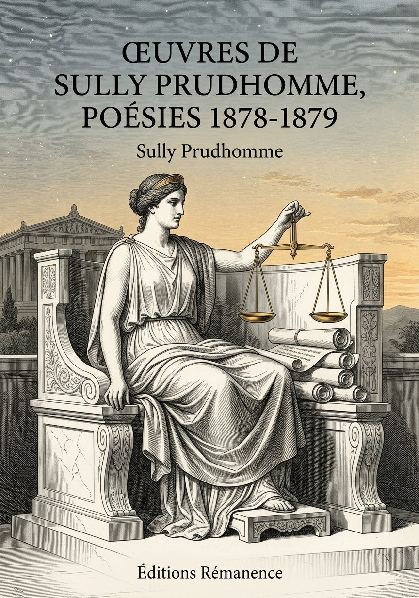 Livre Œuvres de Sully Prudhomme, Poésies 1878-1879 par Sully Prudhomme - Couverture - Editions Remanence