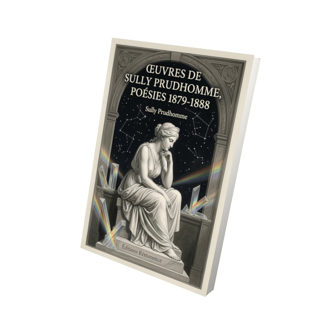 Livre Œuvres de Sully Prudhomme, Poésies 1879-1888 par Sully Prudhomme - Vue 3D - Editions Remanence