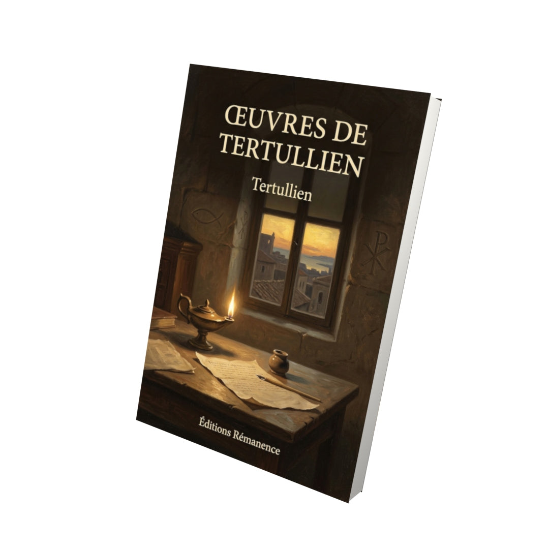 Livre Œuvres de Tertullien par Tertullien - Vue 3D - Editions Remanence