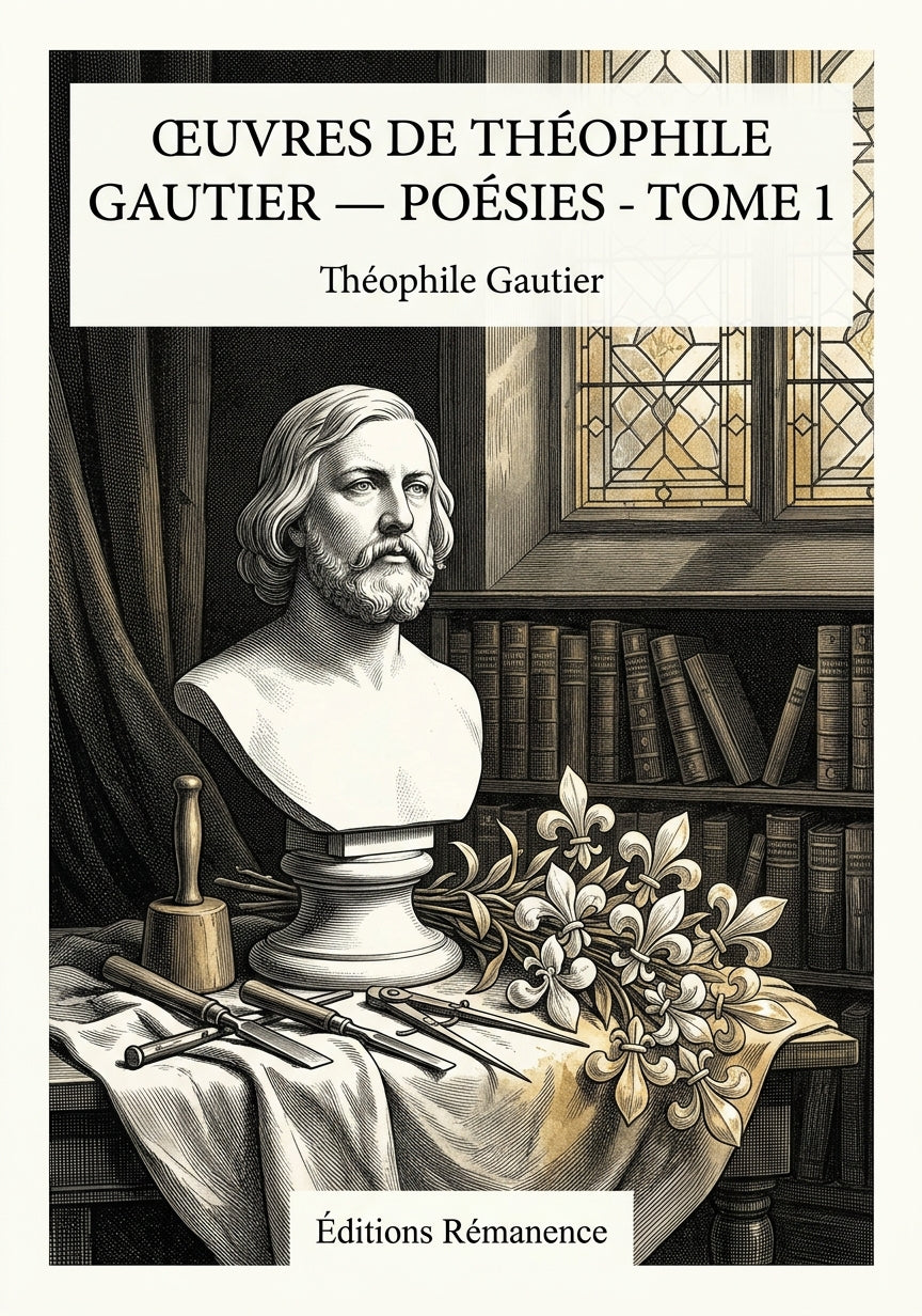 Livre Œuvres de Théophile Gautier — Poésies - Tome 1 par Théophile Gautier - Couverture - Editions Remanence