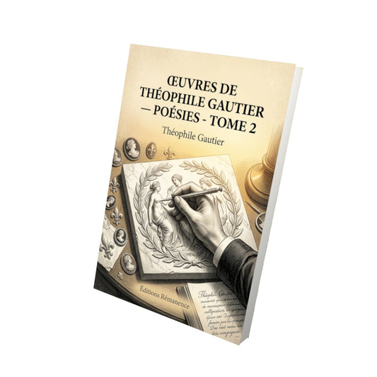 Livre Œuvres de Théophile Gautier — Poésies - Tome 2 par Théophile Gautier - Vue 3D - Editions Remanence