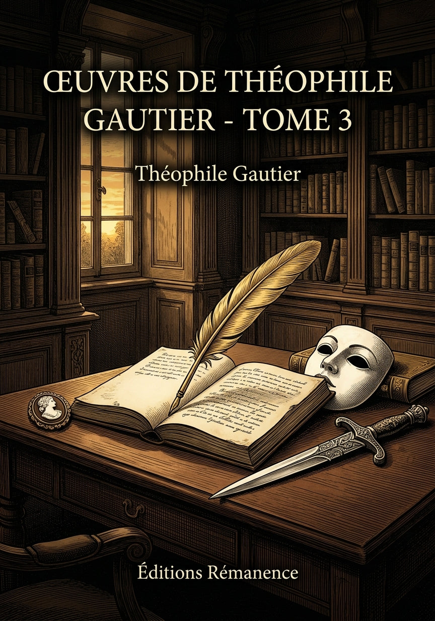 Livre Œuvres de Théophile Gautier - Tome 3 par Théophile Gautier - Couverture - Editions Remanence