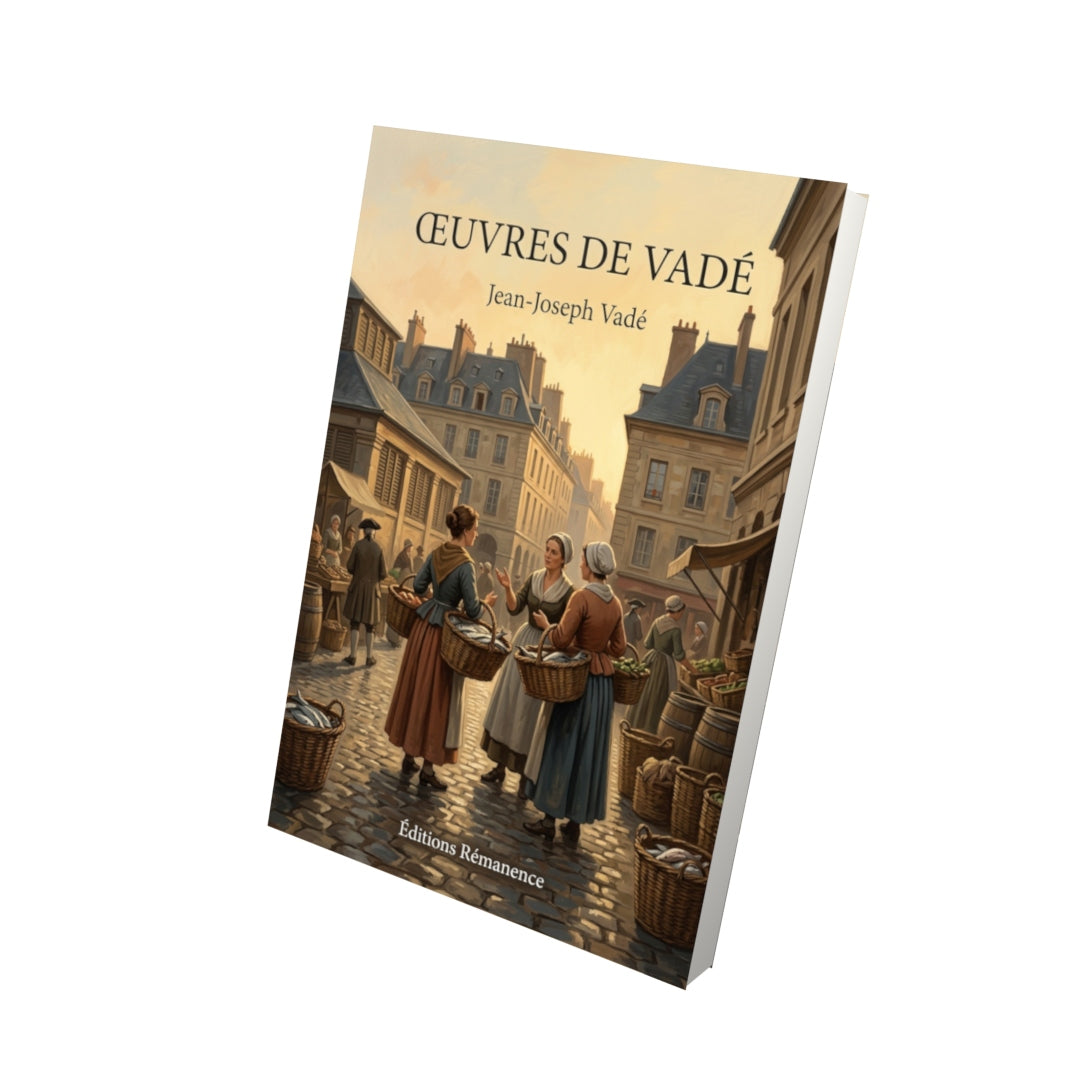 Livre Œuvres de Vadé par Jean-Joseph Vadé - Vue 3D - Editions Remanence