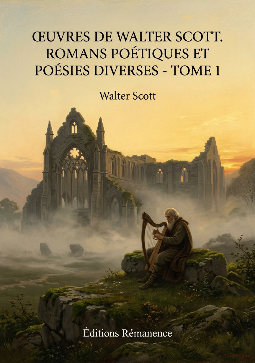 Livre Œuvres de Walter Scott. Romans poétiques et poésies diverses - Tome 1 par Walter Scott - Couverture - Editions Remanence
