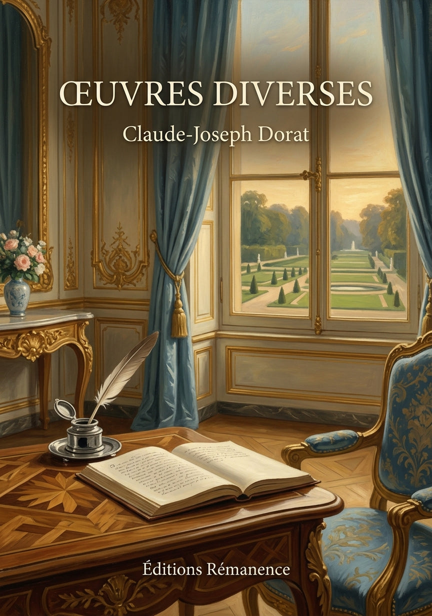 Livre Œuvres diverses par Claude-Joseph Dorat - Couverture - Editions Remanence