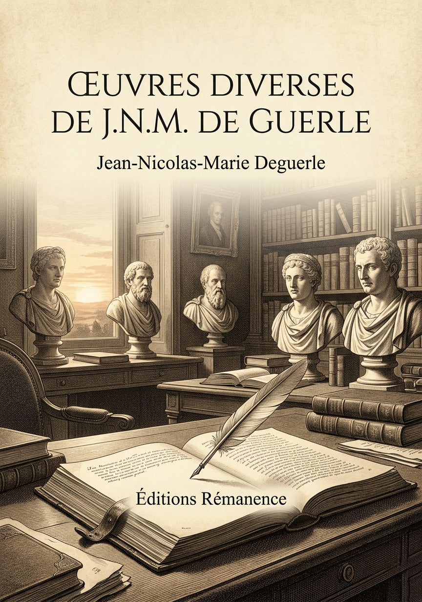 Livre Œuvres diverses de J.N.M. de Guerle par Jean-Nicolas-Marie Deguerle - Couverture - Editions Remanence