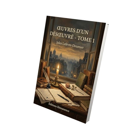 Livre Œuvres d’un désœuvré - Tome 1 par Jules Lefèvre-Deumier - Vue 3D - Editions Remanence