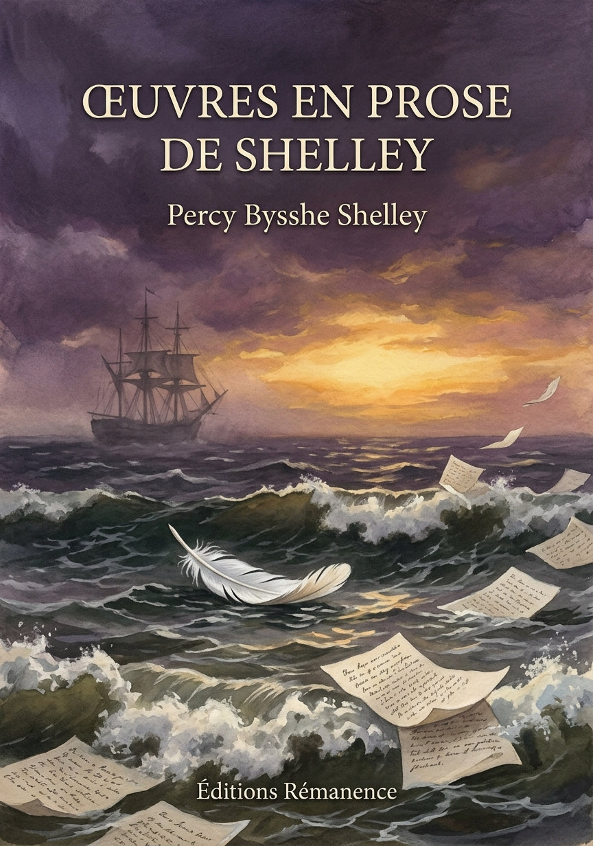 Livre Œuvres en prose de Shelley par Percy Bysshe Shelley - Couverture - Editions Remanence