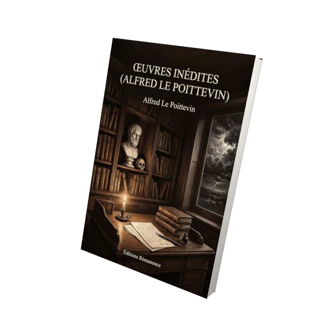 Livre Œuvres inédites (Alfred Le Poittevin) par Alfred Le Poittevin - Vue 3D - Editions Remanence