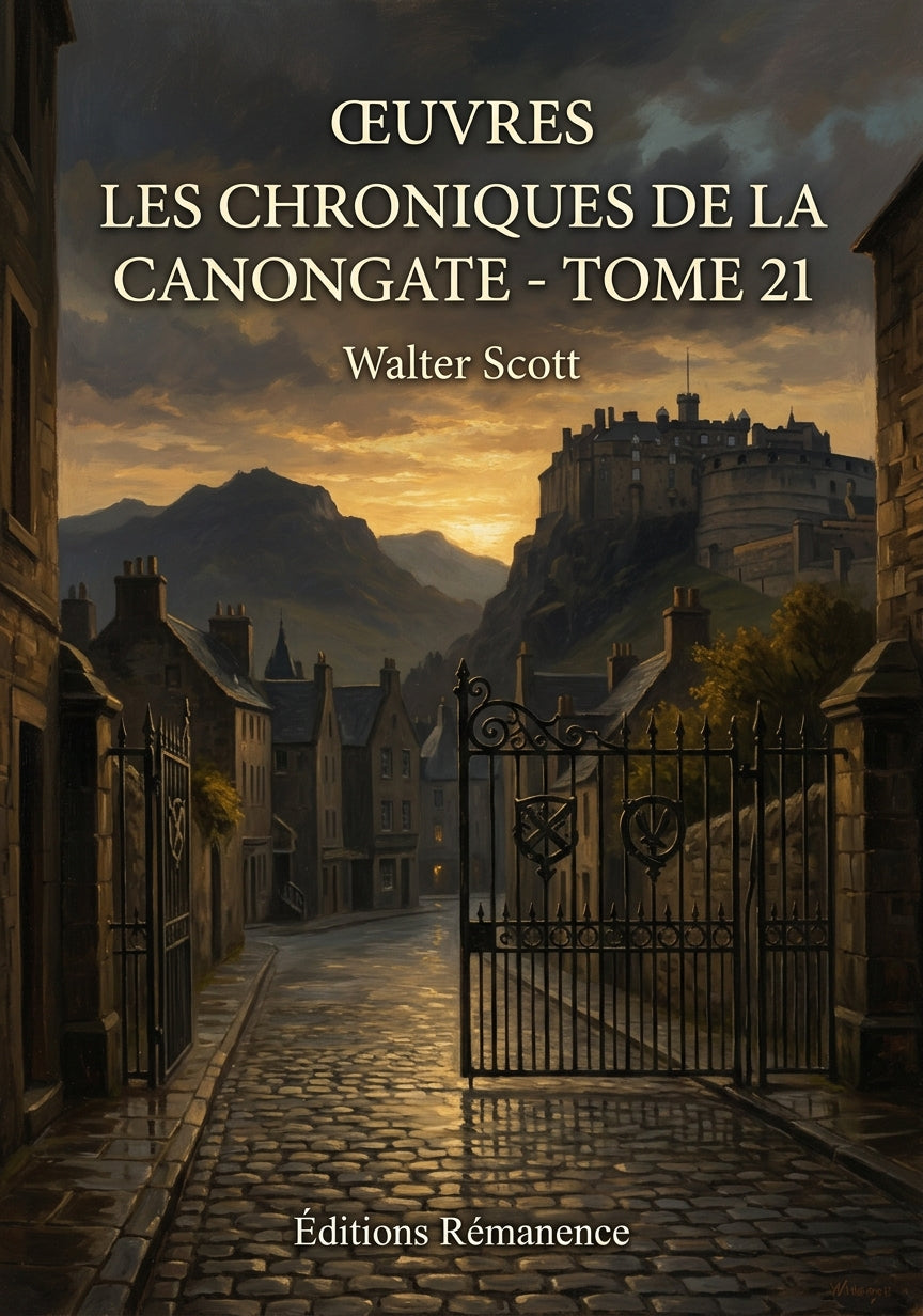 Livre Œuvres Les Chroniques de la Canongate - Tome 21 par Walter Scott - Couverture - Editions Remanence