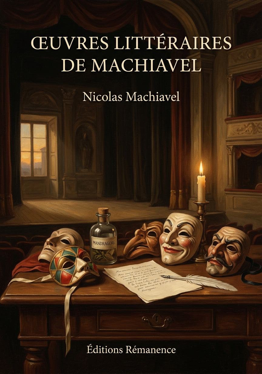 Livre Œuvres littéraires de Machiavel par Nicolas Machiavel - Couverture - Editions Remanence