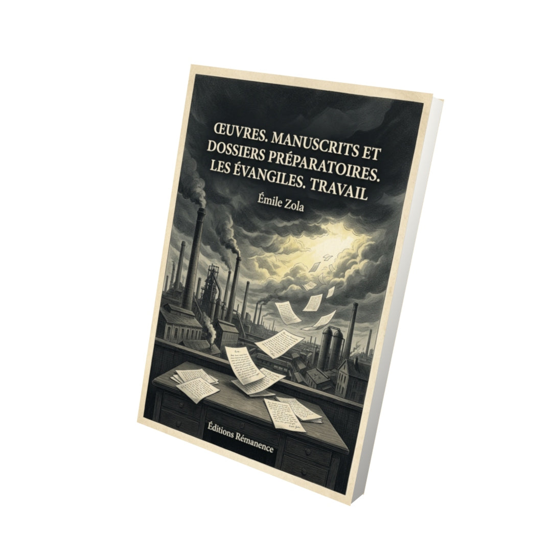 Livre Œuvres. Manuscrits et dossiers préparatoires. Les Évangiles. Travail par Émile Zola - Vue 3D - Editions Remanence