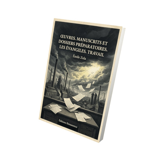 Livre Œuvres. Manuscrits et dossiers préparatoires. Les Évangiles. Travail par Émile Zola - Vue 3D - Editions Remanence