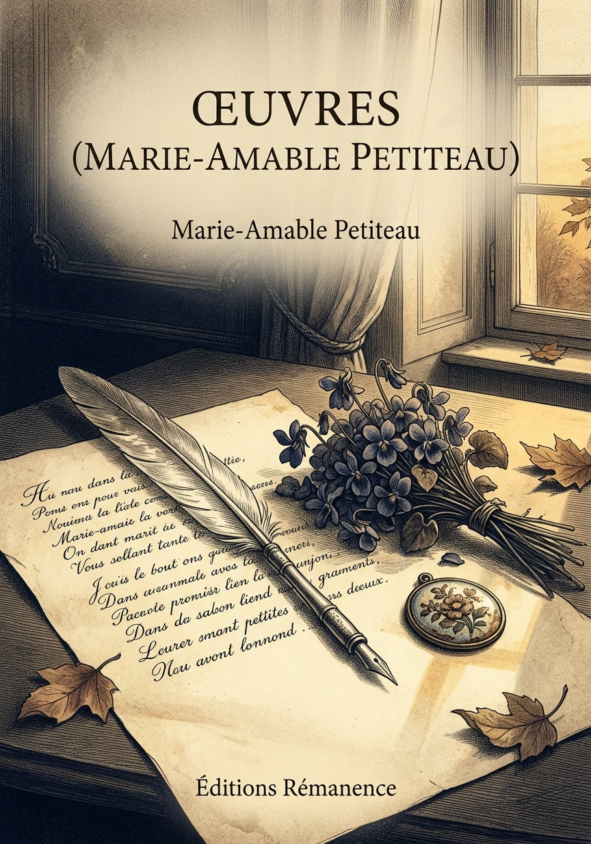 Livre Œuvres (Marie-Amable Petiteau) par Marie-Amable Petiteau - Couverture - Editions Remanence