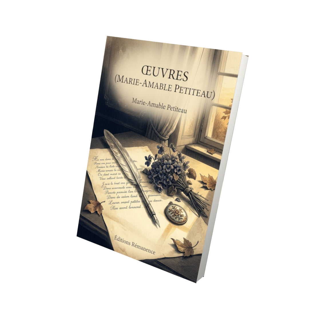 Livre Œuvres (Marie-Amable Petiteau) par Marie-Amable Petiteau - Vue 3D - Editions Remanence