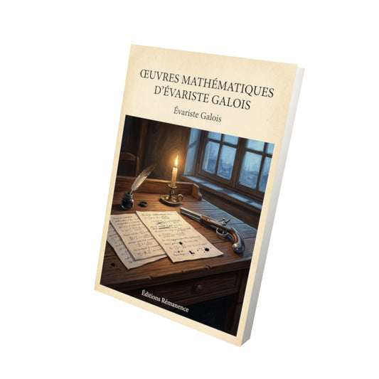 Livre Œuvres mathématiques d'Évariste Galois - Évariste Galois - Vue 3D - Editions Remanence