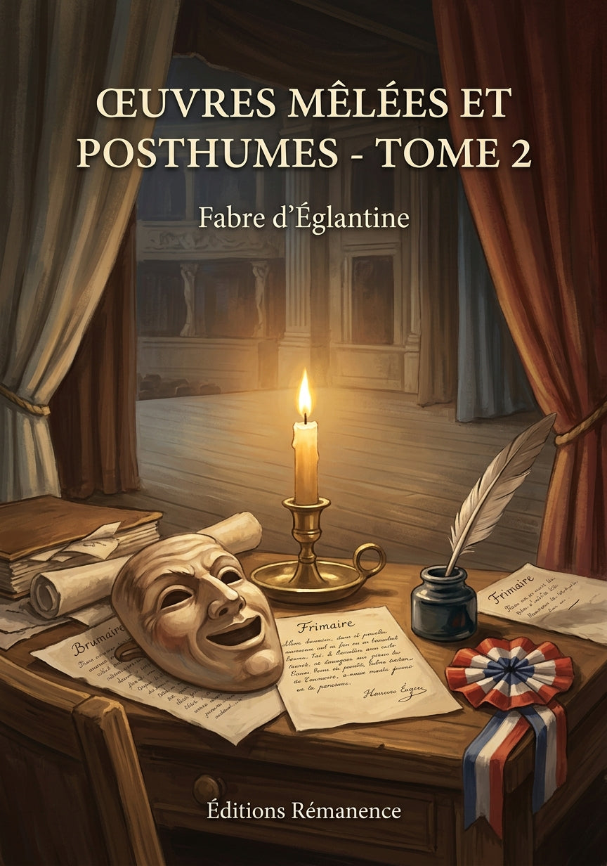 Livre Œuvres mêlées et posthumes - Tome 2 par Fabre d’Églantine - Couverture - Editions Remanence