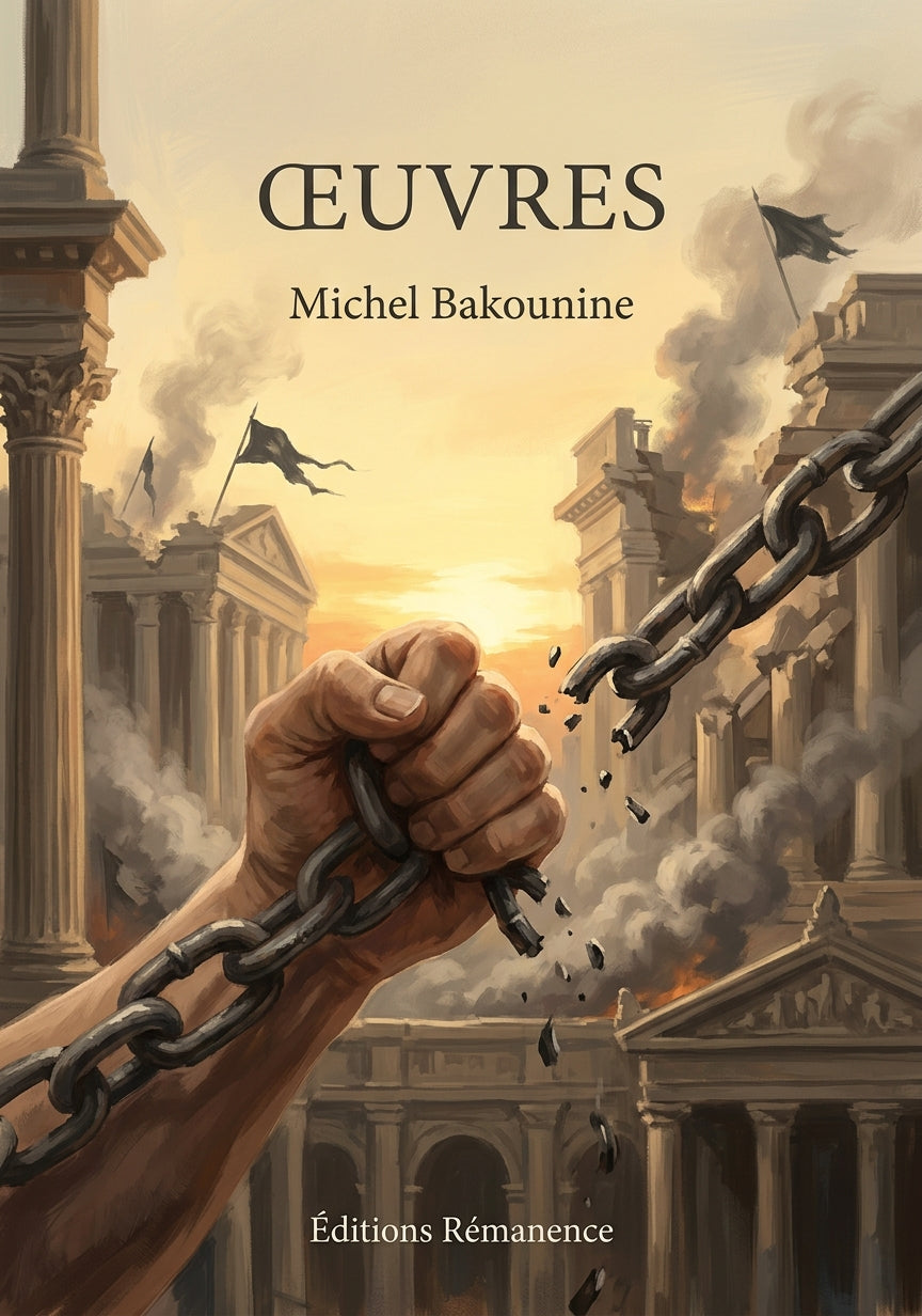 Livre Œuvres par Michel Bakounine - Couverture - Editions Remanence