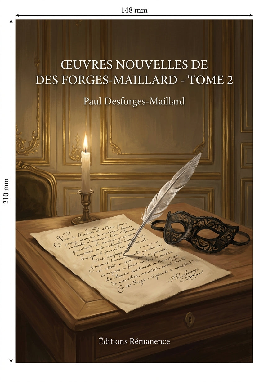 Livre Œuvres nouvelles de Des Forges-Maillard - Tome 2 par Paul Desforges-Maillard - Couverture - Editions Remanence