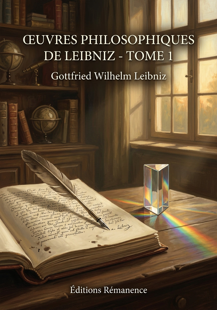 Livre Œuvres philosophiques de Leibniz - Tome 1 par Gottfried Wilhelm Leibniz - Couverture - Editions Remanence