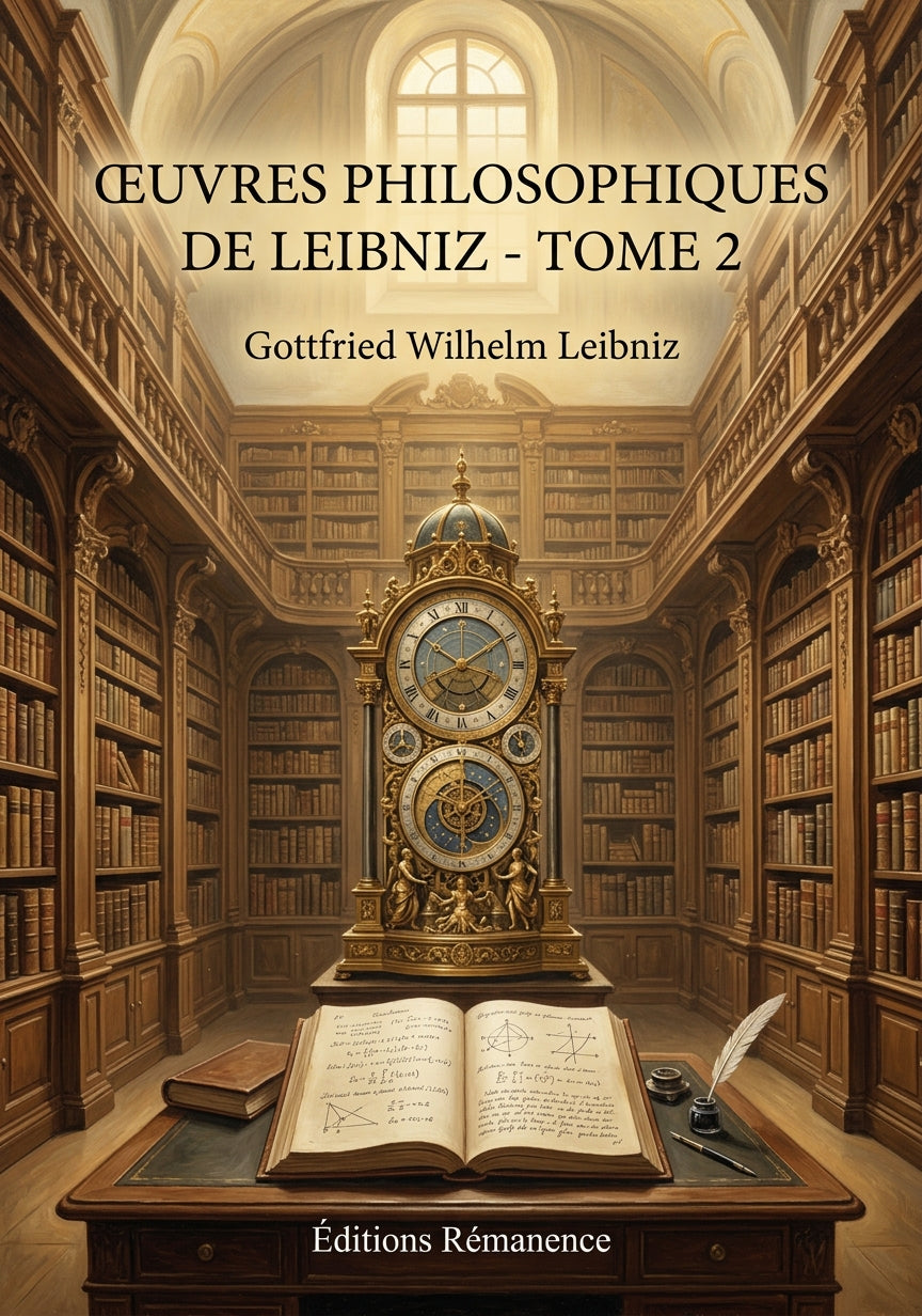 Livre Œuvres philosophiques de Leibniz - Tome 2 par Gottfried Wilhelm Leibniz - Couverture - Editions Remanence