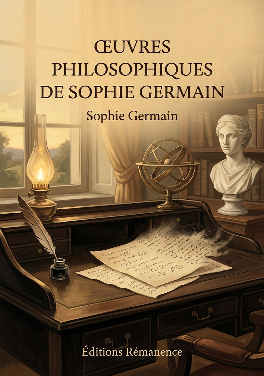 Livre Œuvres philosophiques de Sophie Germain par Sophie Germain - Couverture - Editions Remanence