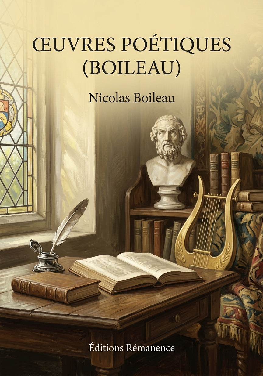 Livre Œuvres poétiques (Boileau) par Nicolas Boileau - Couverture - Editions Remanence