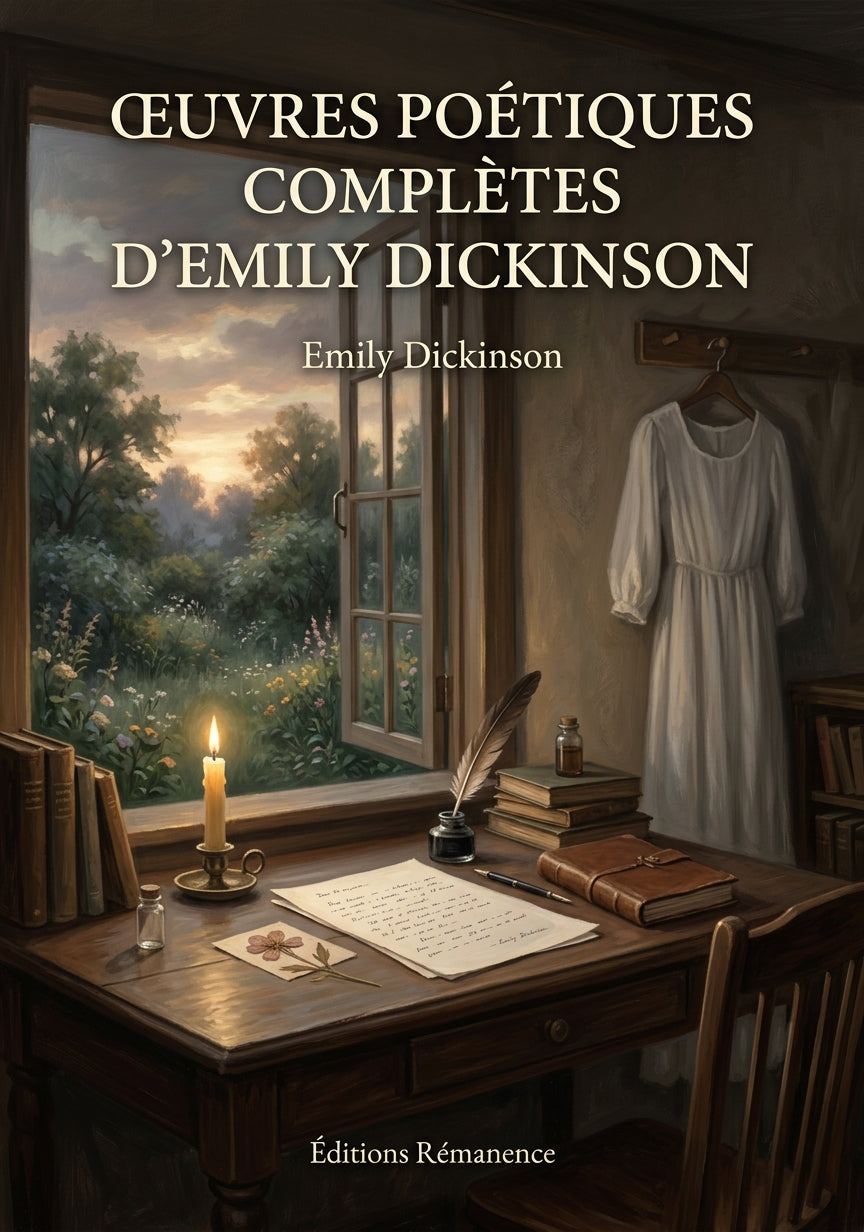 Livre Œuvres poétiques complètes d'Emily Dickinson par Emily Dickinson - Couverture - Editions Remanence
