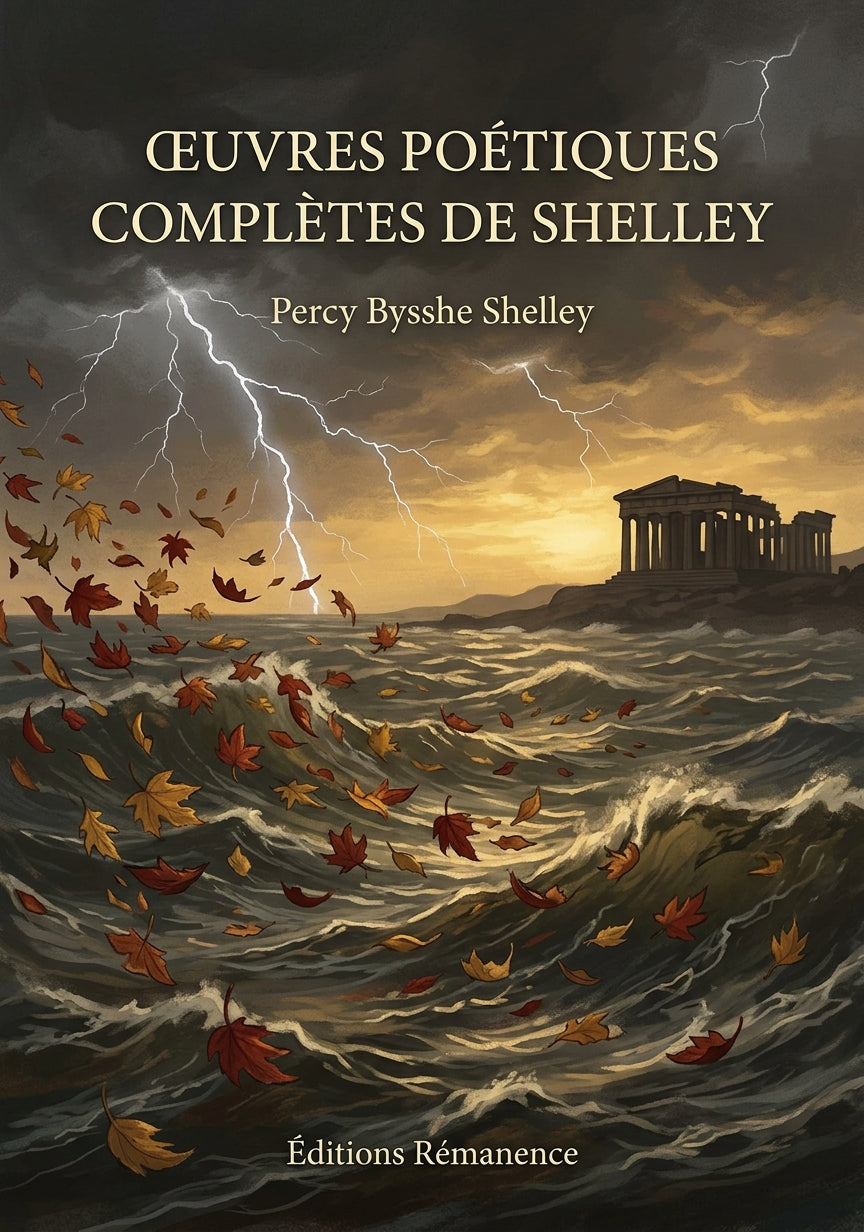 Livre Œuvres poétiques complètes de Shelley par Percy Bysshe Shelley - Couverture - Editions Remanence