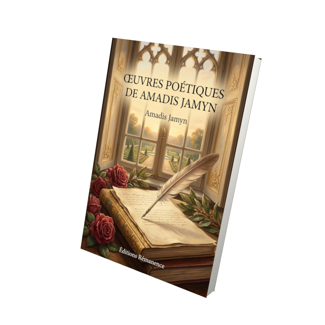 Livre Œuvres poétiques de Amadis Jamyn par Amadis Jamyn - Vue 3D - Editions Remanence