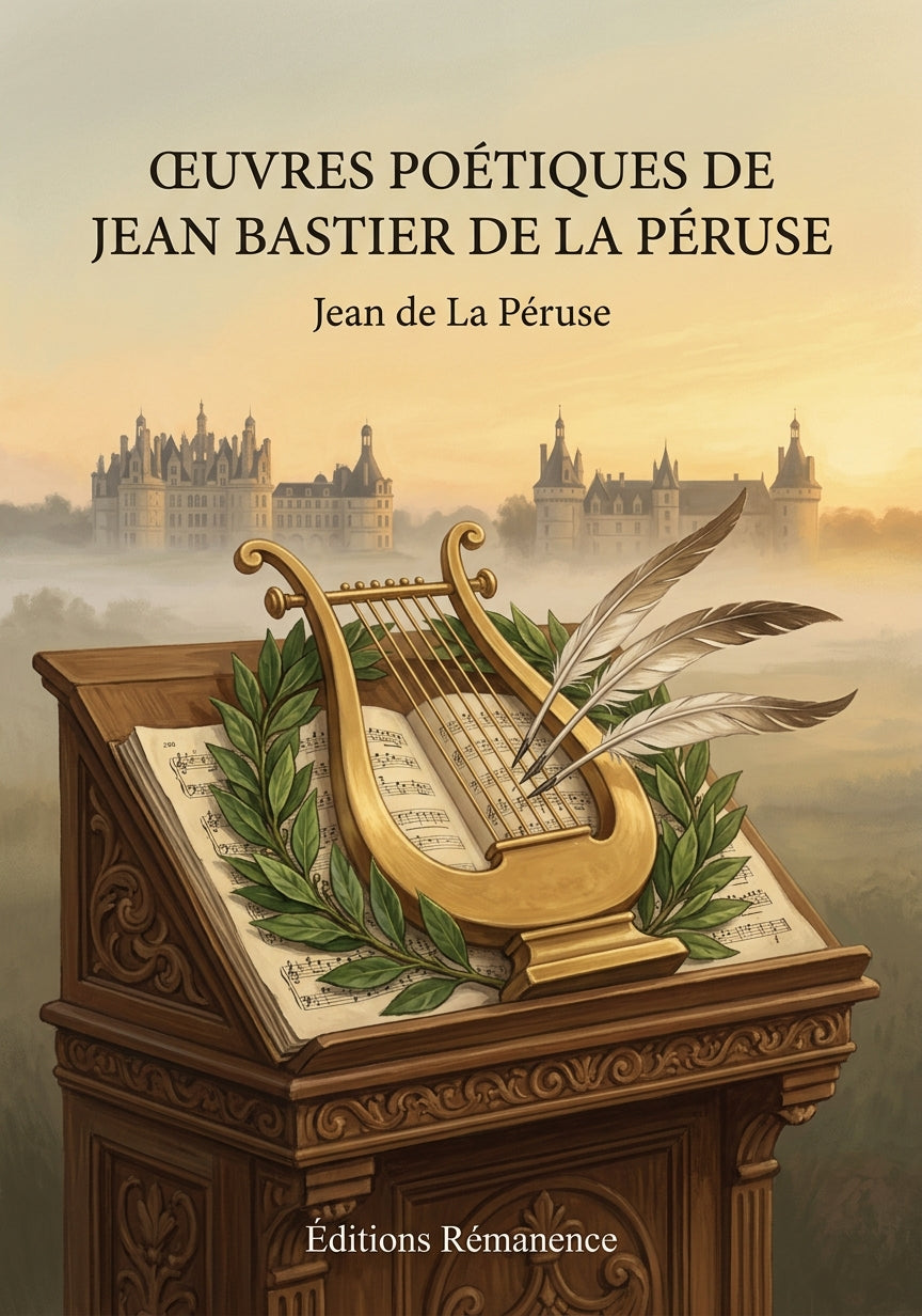 Livre Œuvres poétiques de Jean Bastier de la Péruse par Jean de La Péruse - Couverture - Editions Remanence