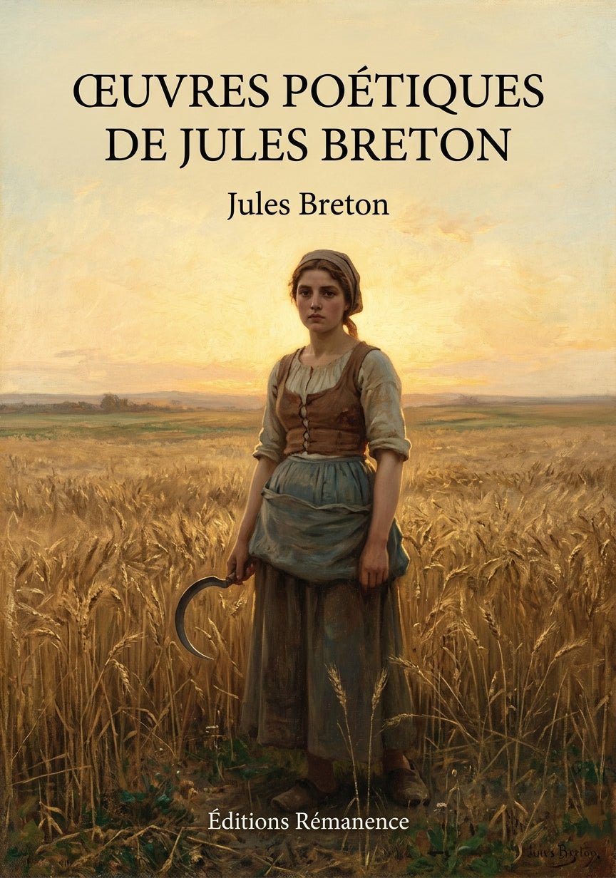 Livre Œuvres poétiques de Jules Breton par Jules Breton - Couverture - Editions Remanence