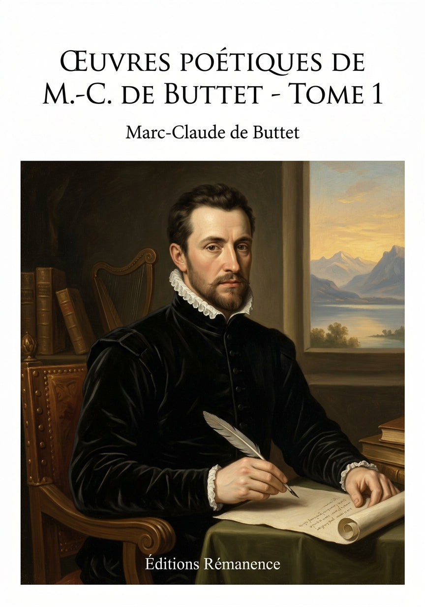 Livre Œuvres poétiques de M.-C. de Buttet - Tome 2 par Marc-Claude de Buttet - Couverture - Editions Remanence