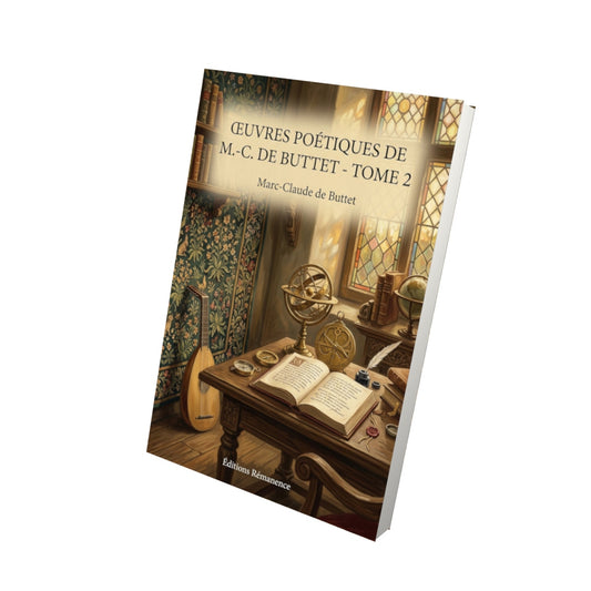 Livre Œuvres poétiques de M.-C. de Buttet - Tome 2 par Marc-Claude de Buttet - Vue 3D - Editions Remanence