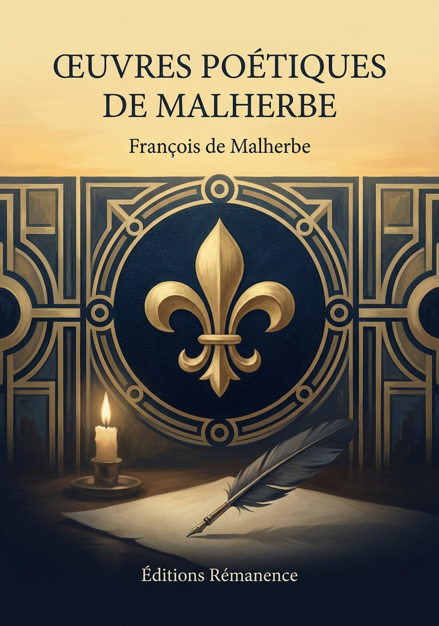 Livre Œuvres poétiques de Malherbe par François de Malherbe - Couverture - Editions Remanence