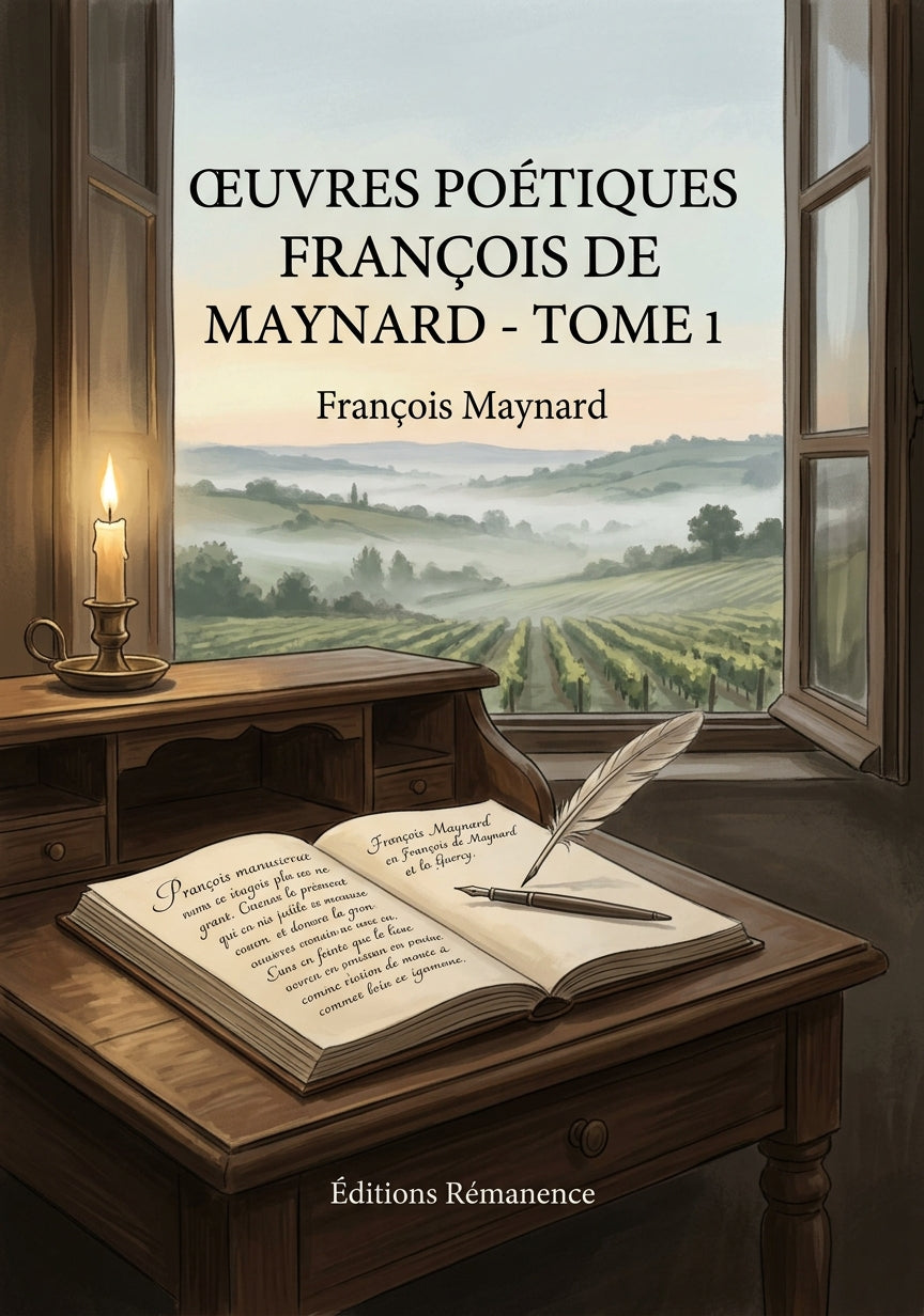 Livre Œuvres poétiques François de Maynard - Tome 1 par François Maynard - Couverture - Editions Remanence