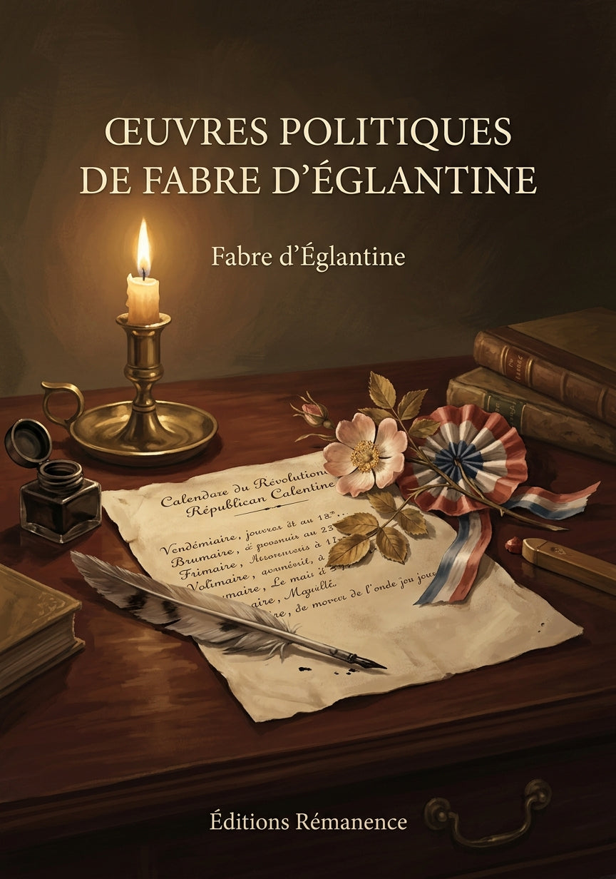 Livre Œuvres politiques de Fabre d’Églantine par Fabre d’Églantine - Couverture - Editions Remanence