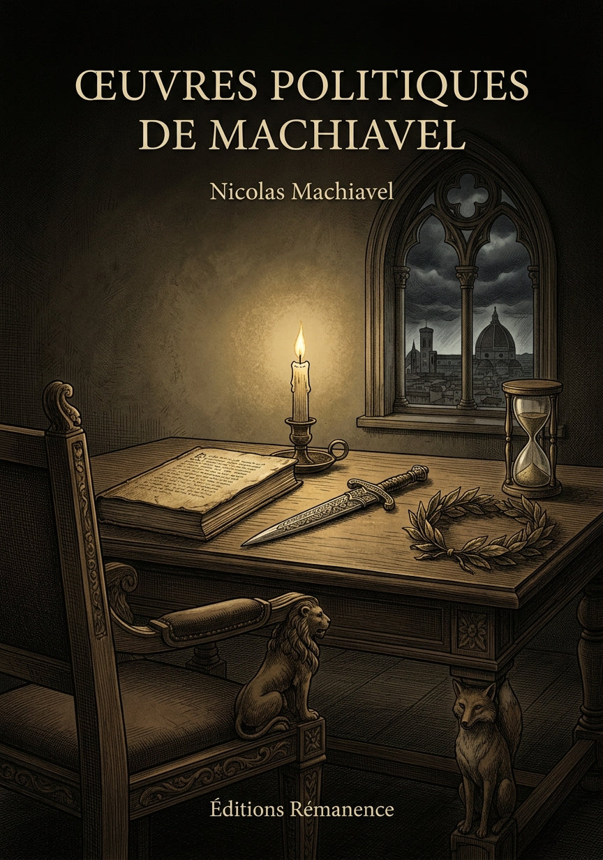 Livre Œuvres politiques de Machiavel par Nicolas Machiavel - Couverture - Editions Remanence