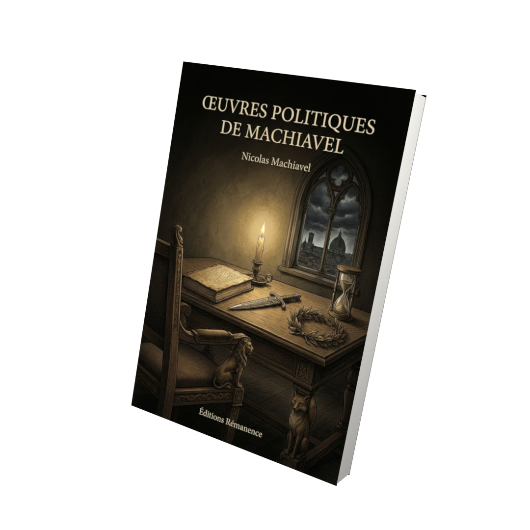 Livre Œuvres politiques de Machiavel par Nicolas Machiavel - Vue 3D - Editions Remanence