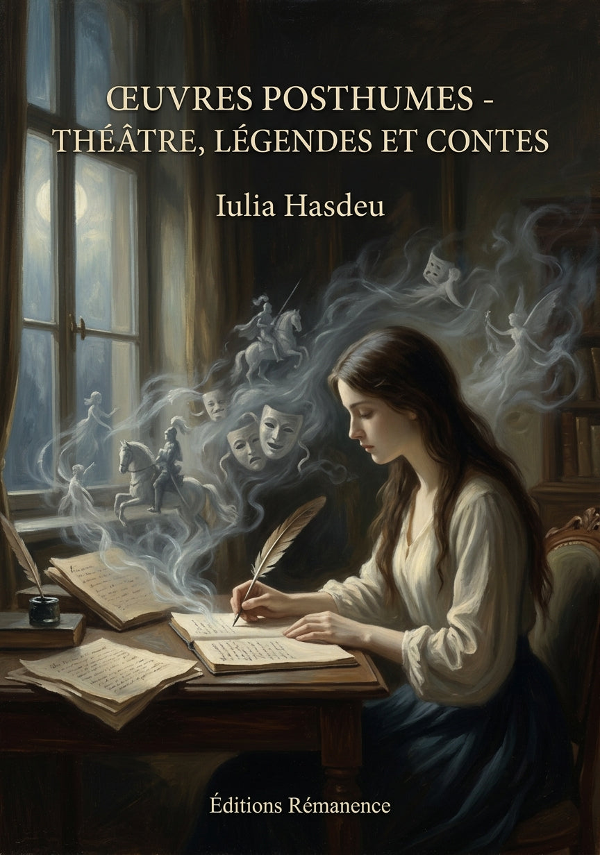 Livre Œuvres posthumes - Théâtre, Légendes et Contes par Iulia Hasdeu - Couverture - Editions Remanence