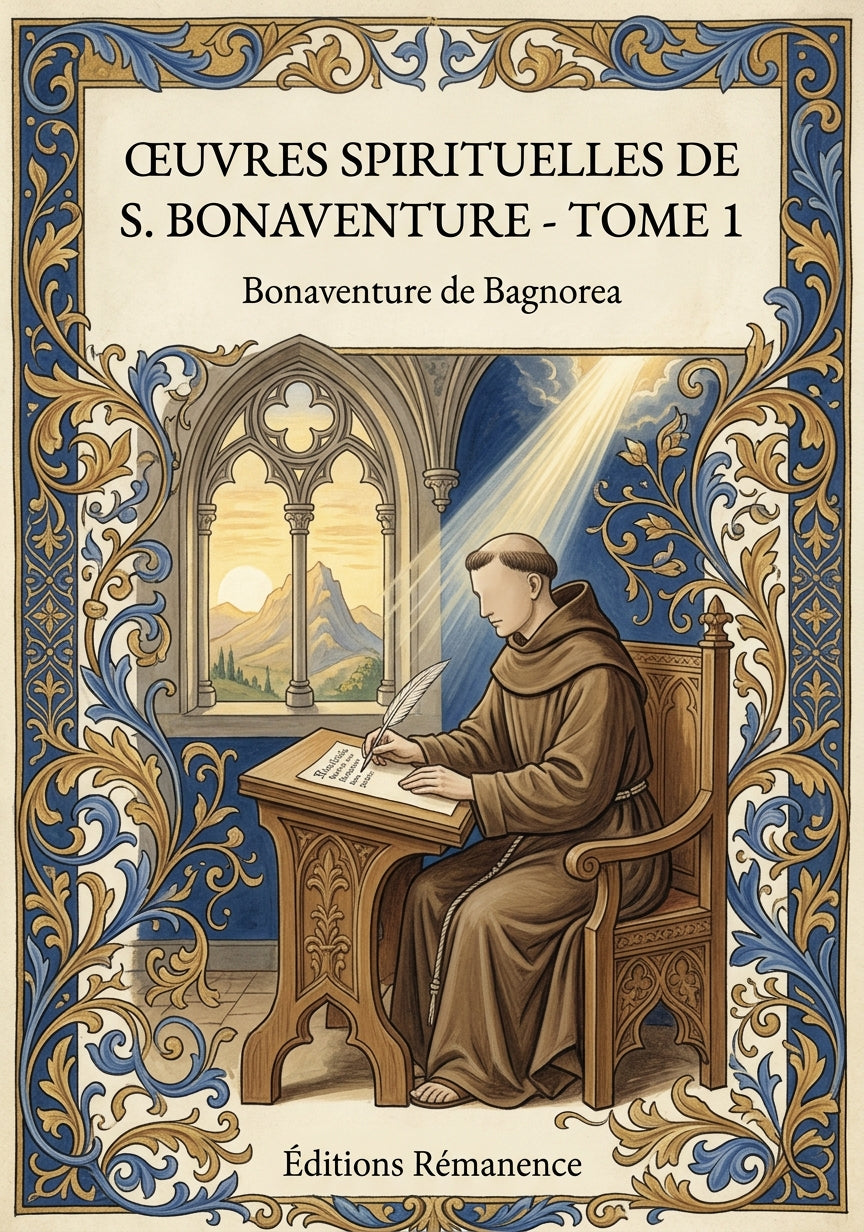 Livre Œuvres spirituelles de S. Bonaventure - Tome 1 par Bonaventure de Bagnorea - Couverture - Editions Remanence