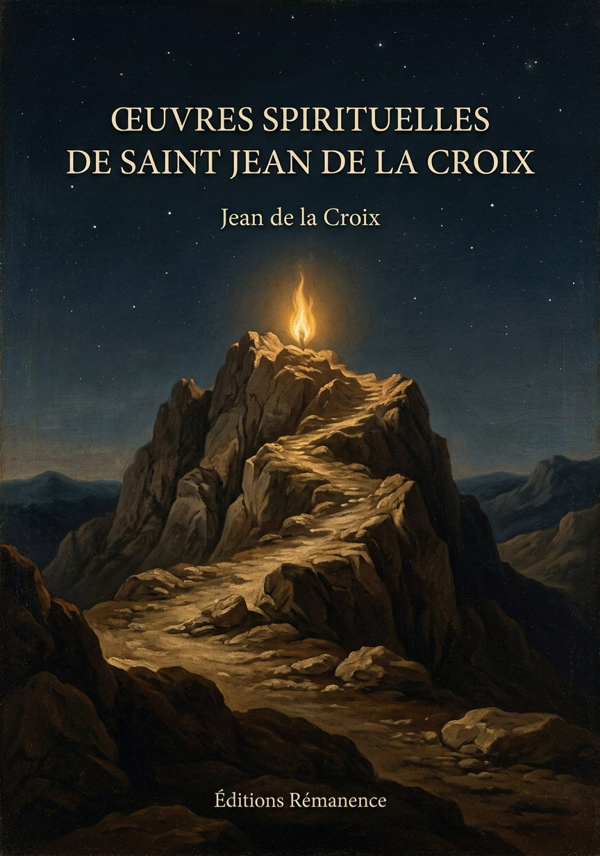 Livre Œuvres spirituelles de Saint Jean de la Croix par Jean de la Croix - Couverture - Editions Remanence