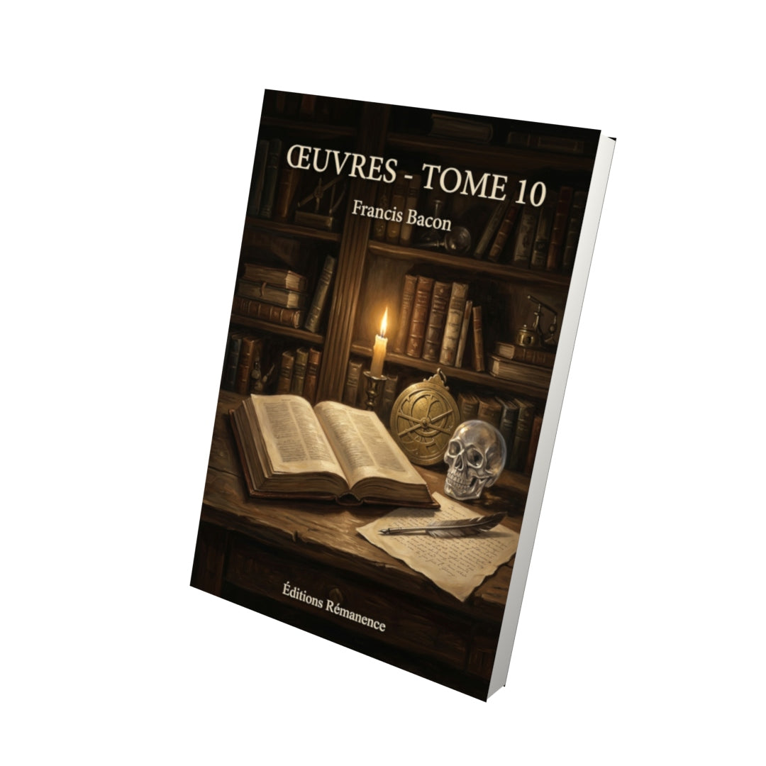 Livre Œuvres - Tome 10 par Francis Bacon - Vue 3D - Editions Remanence