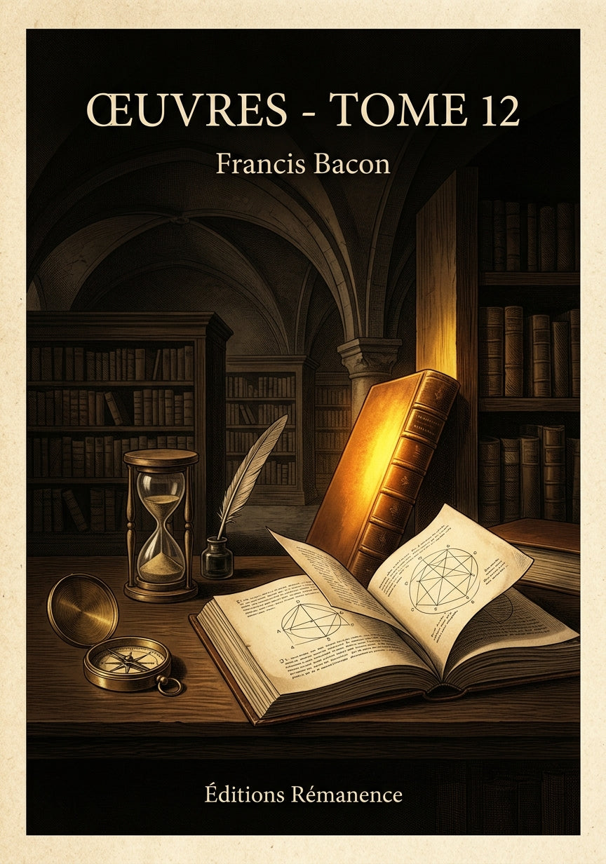 Livre Œuvres - Tome 12 par Francis Bacon - Couverture - Editions Remanence