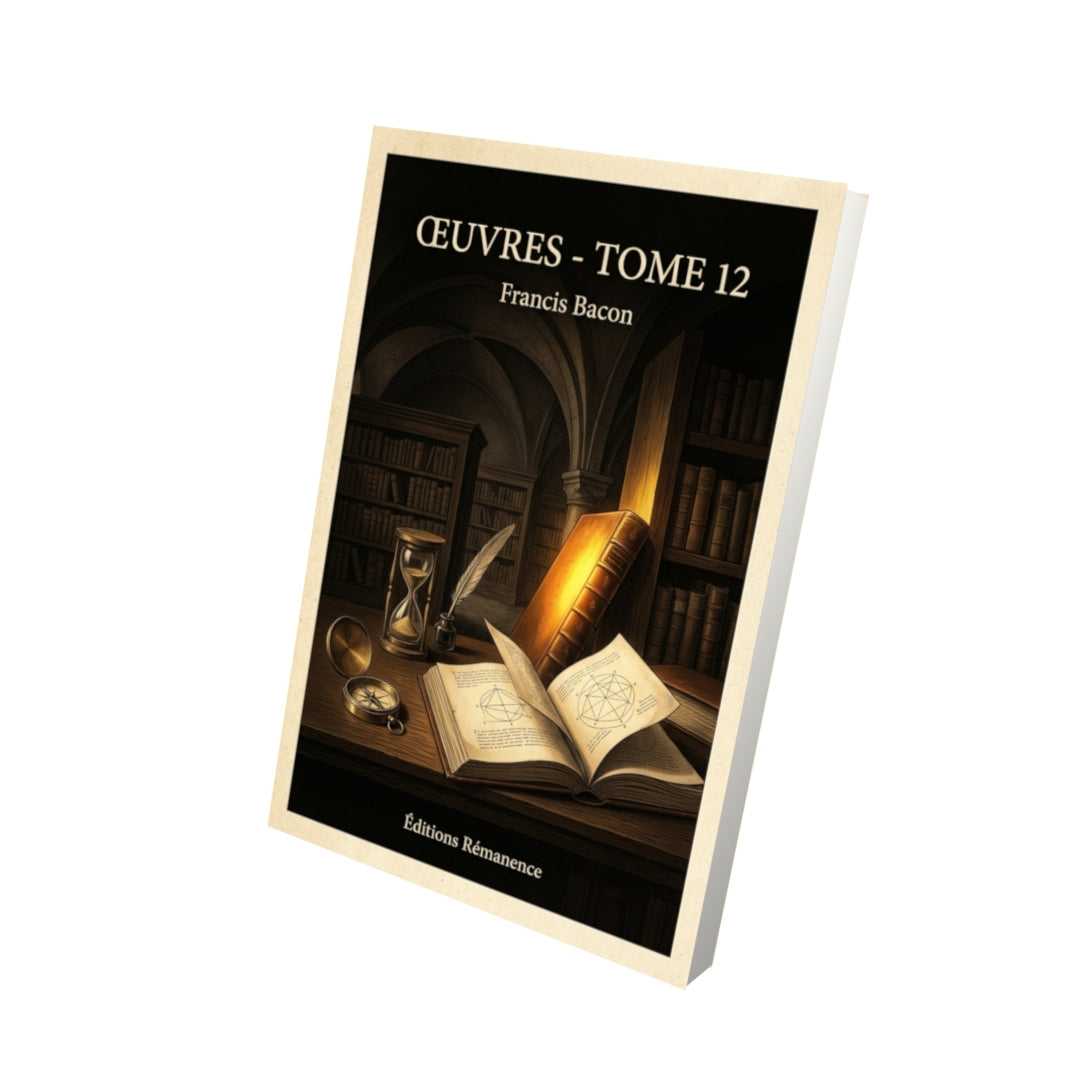 Livre Œuvres - Tome 12 par Francis Bacon - Vue 3D - Editions Remanence