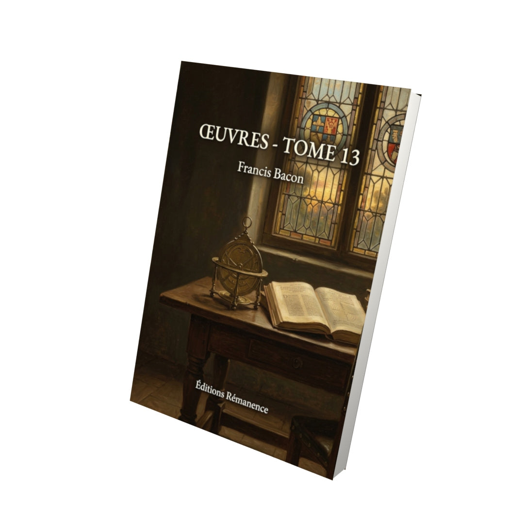 Livre Œuvres - Tome 13 par Francis Bacon - Vue 3D - Editions Remanence